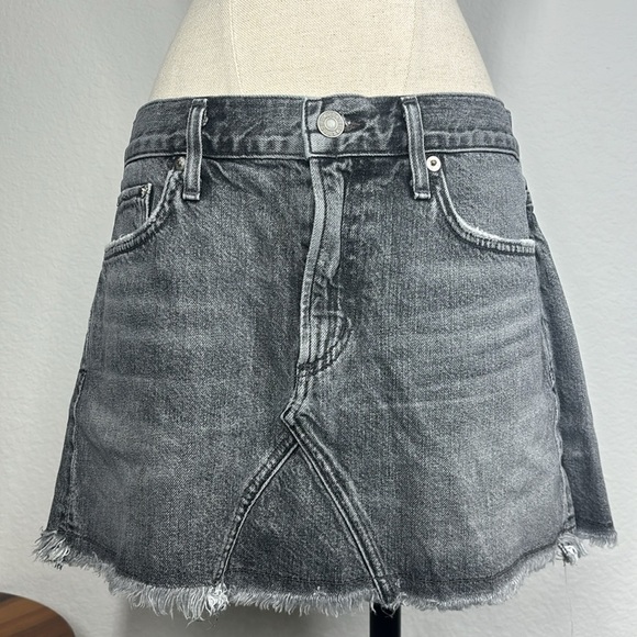 Agolde Jeanette Mini Skirt in East Village size 30 - Picture 4 of 12